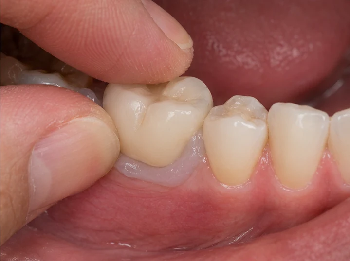 Vizuální návod — chybějící horní premolár